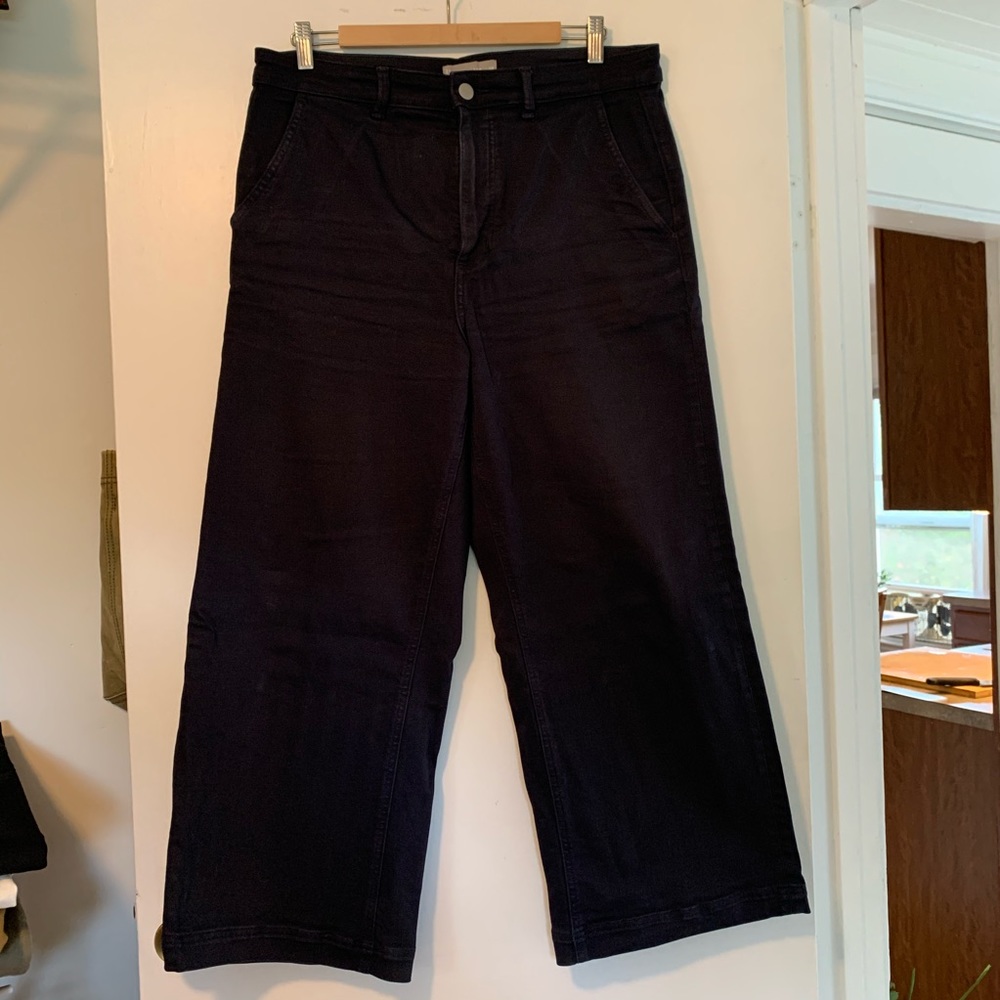 Everlane Wide Leg Crop in Navy